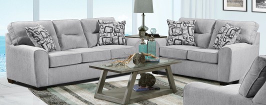 Avery Marble Grey Sofa & Loveseat